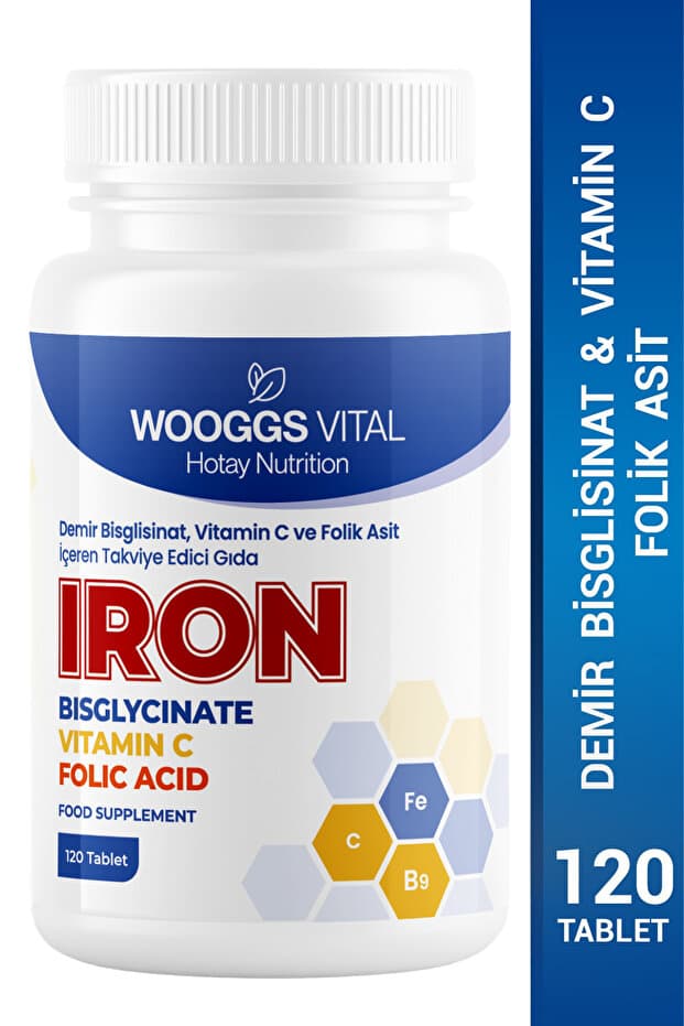 Demir Bisglisinat, Vitamin C & Folik Asit